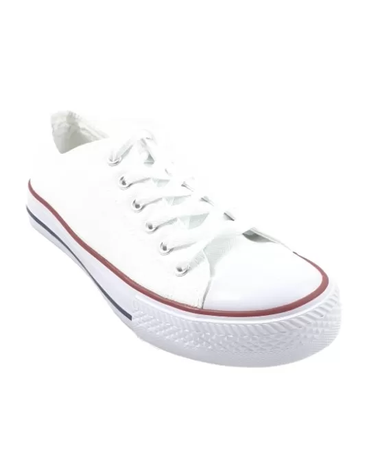 Timbos Zapatos - 123097 Zapatilla Deportiva para Hombre, Color Blanco, Material Textil, Cierre Cordones, Colección Invierno