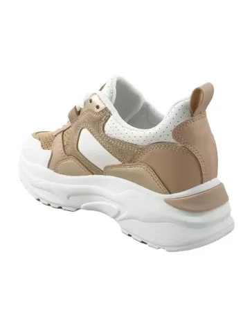 Zapatilla deportiva color camel - Timbos zapatos