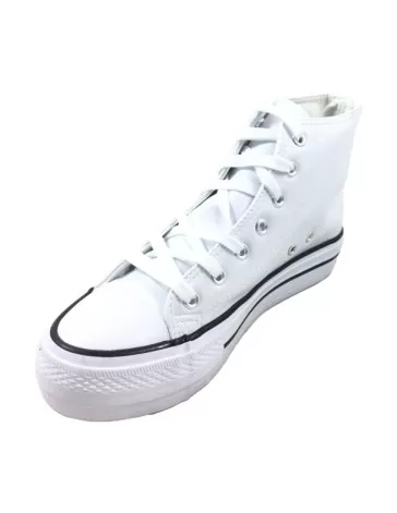 Timbos zapatos 127098 color blanco material polipiel Zapatilla deportiva mujer casual