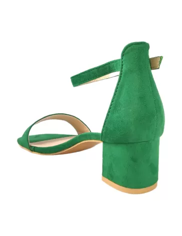 Sandalia de tacon en color verde, ideales para eventos