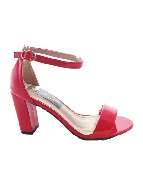 Sandalias vestir mujer color rojo - Timbos zapatos