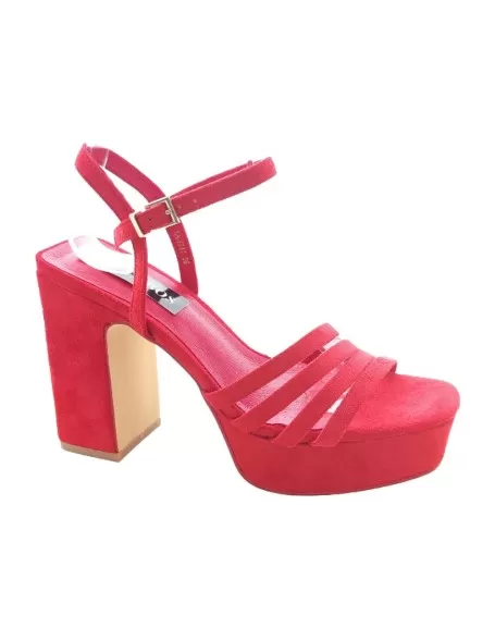 Sandalias vestir mujer color rojo - Timbos zapatos