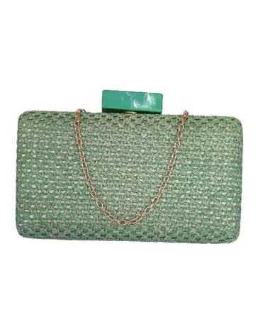 Clutch para fiestas y eventos color verde - Timbos zapatos