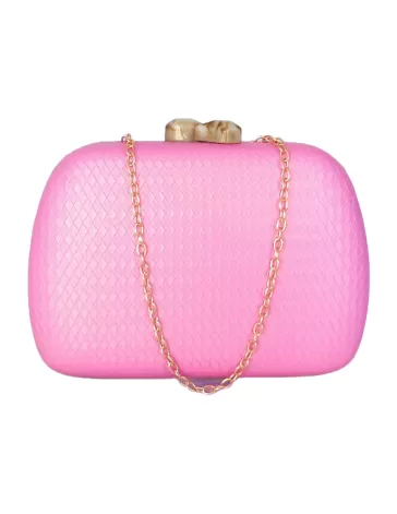 Clutch de fiesta color rosa - Timbos zapatos