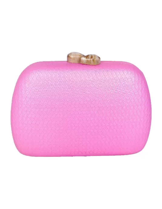 Clutch de fiesta color rosa - Timbos zapatos