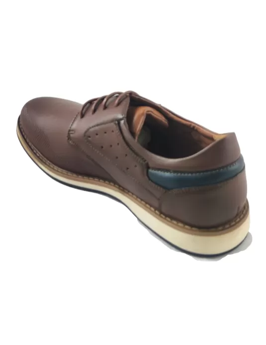 Zapatos cordones de hombre color marron - Timbos zapatos