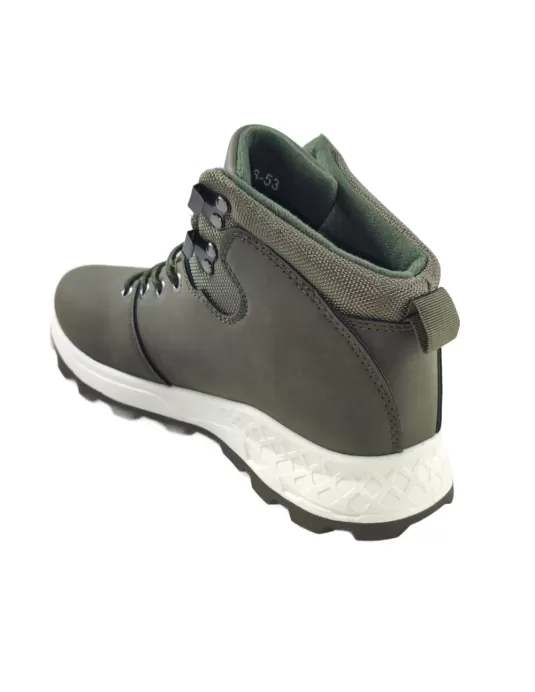 Botin de montaña para hombre en color verde musgo