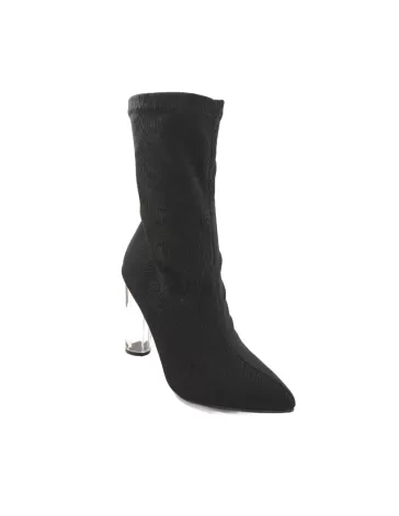 botín para mujer color negro y material elastico Timbos Zapatos Malaga