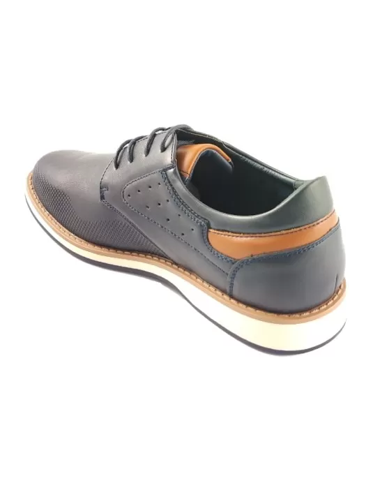 Zapato cordones de hombre color negro - Timbos zapatos