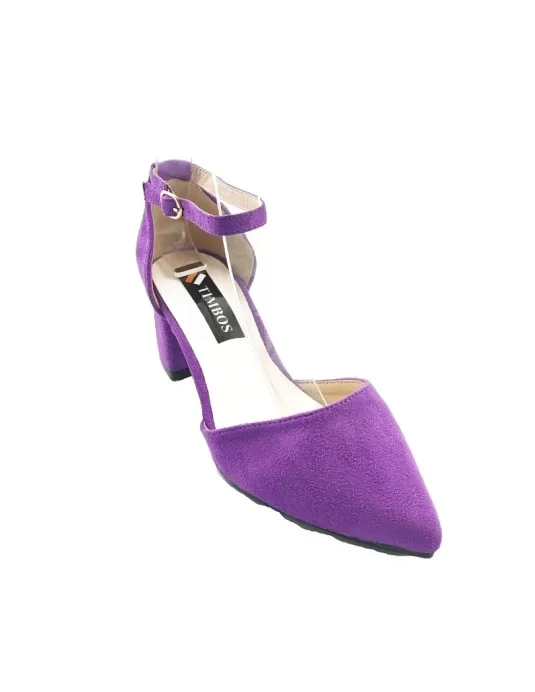 Sandalias vestir mujer color malva - Timbos zapatos
