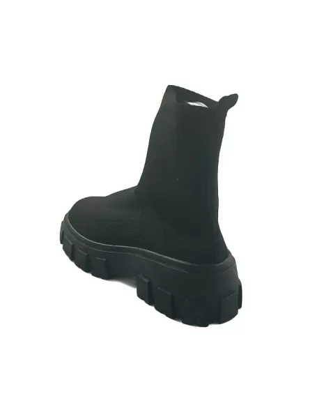 Botin elastico de mujer en color negro - Timbos zapatos