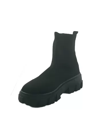 Botin elastico de mujer en color negro - Timbos zapatos