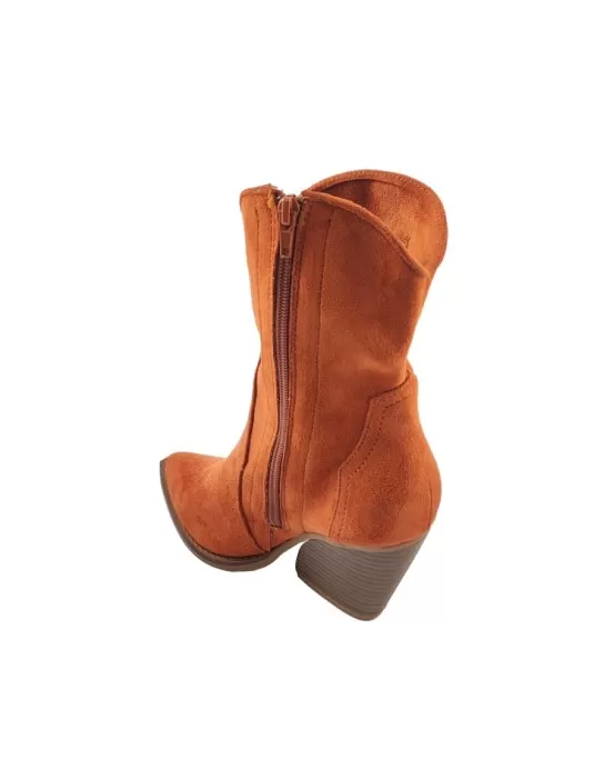 botín tejano mujer color naranja - Timbos Zapatos Malaga