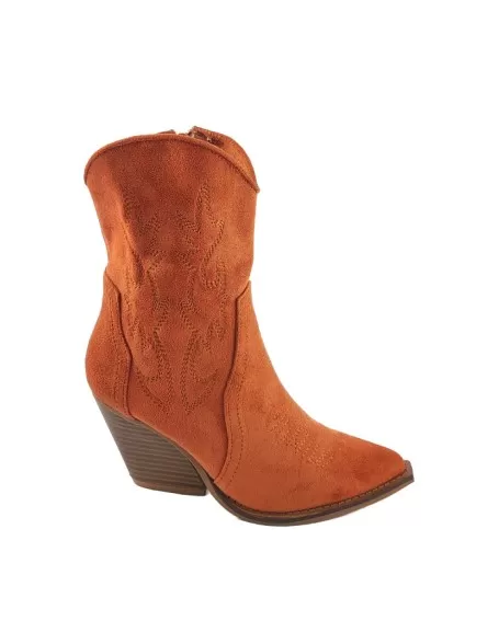 botín tejano mujer color naranja - Timbos Zapatos Malaga