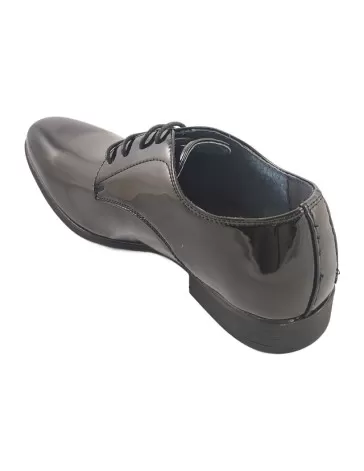 Zapato de vestir de hombre de charol negro - Timbos zapatos