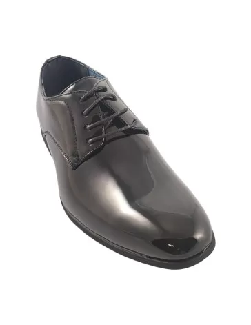 Zapato de vestir de hombre de charol negro - Timbos zapatos