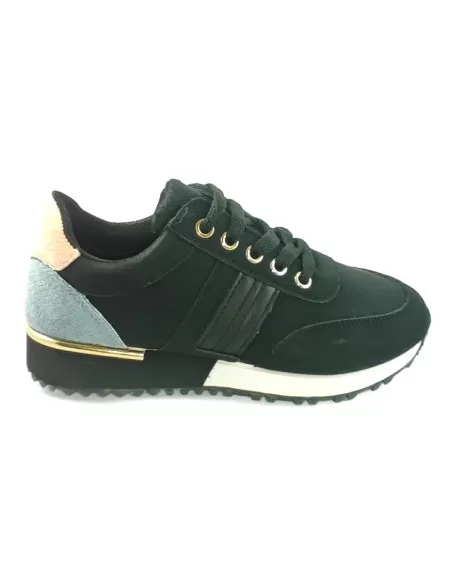 Deportiva para mujer en color negro/azul - Timbos Zapatos