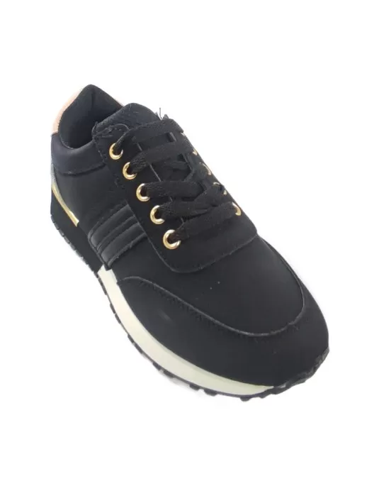 Deportiva para mujer en color negro/azul - Timbos Zapatos