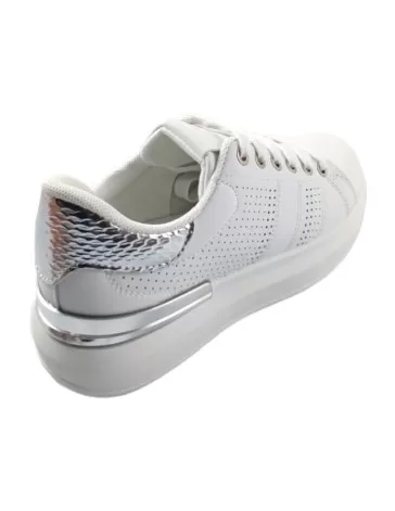 Deportiva para mujer en color blanco/plata -- Timbos Zapatos