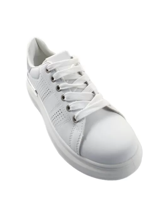 Deportiva para mujer en color blanco/plata -- Timbos Zapatos