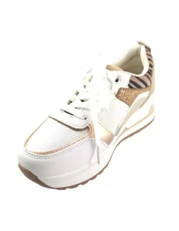 Deportiva para mujer en color blanco/cebra - Timbos zapatos