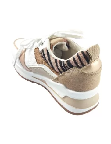 Deportiva para mujer en color blanco/cebra - Timbos zapatos