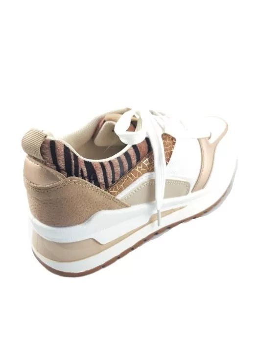 Deportiva para mujer en color blanco/cebra - Timbos zapatos