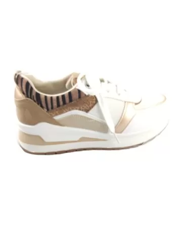 Deportiva para mujer en color blanco/cebra - Timbos zapatos