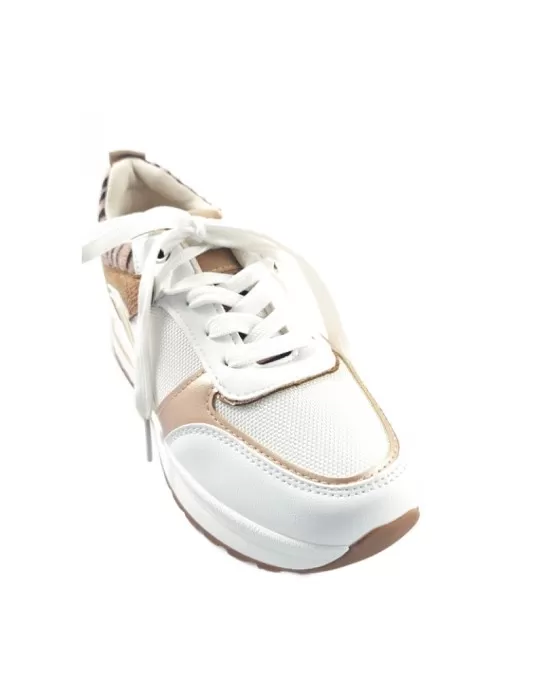 Deportiva para mujer en color blanco/cebra - Timbos zapatos