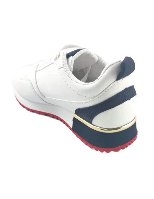 Deportiva para mujer en color blanco/marino-- Timbos Zapatos