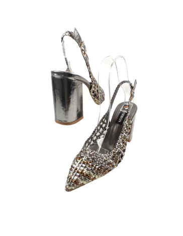 Sandalia de fiesta en color bronce - Timbos Zapatos