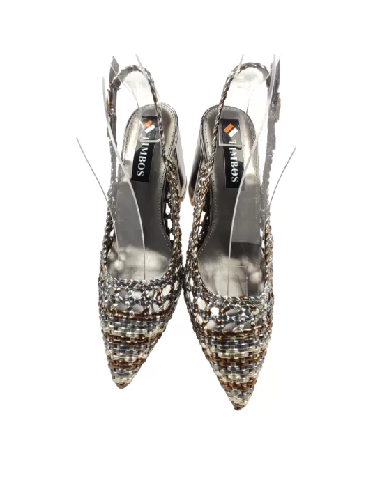 Sandalia de fiesta en color bronce - Timbos Zapatos