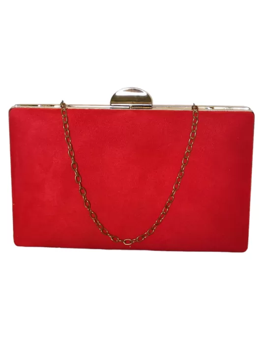 Clutch de fiesta en color Rojo - Timbos Zapatos