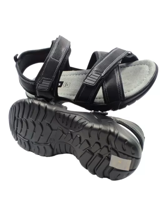 Sandalia hombre color negro - Timbos Zapatos