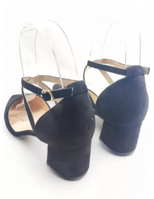 Sandalia negra de vestir color negro - Timbos Zapatos