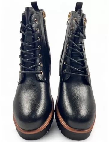 Botín plano de mujer color negro - Timbos zapatos