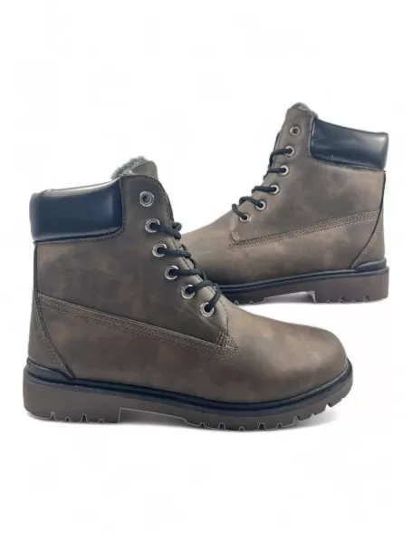 Botas montaña para hombre color marrón - Timbos zapatos