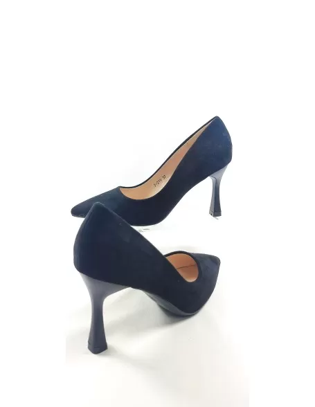 Salón tacón fino mujer negro - Timbos zapatos