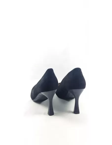 Salón tacón fino mujer negro - Timbos zapatos