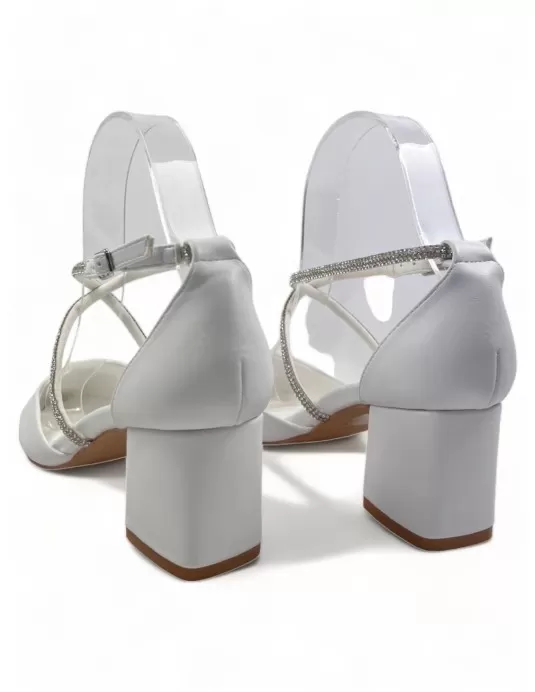 Tacon de vestir para mujer color blanco - Timbos Zapatos