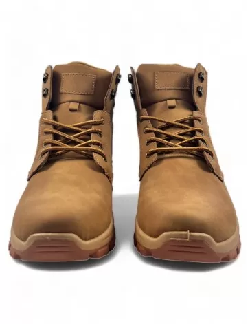 Botas montaña para hombre color camel - Timbos zapatos