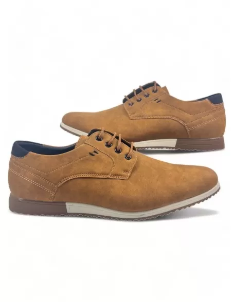 Zapato casual hombre color camel - Timbos zapatos