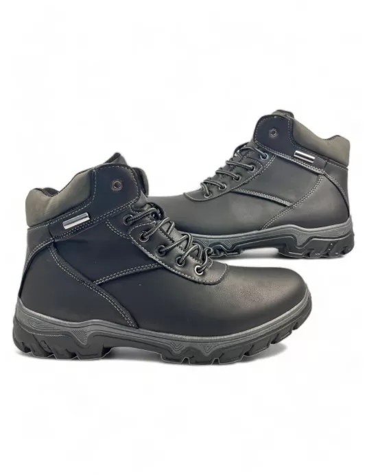 Botas montaña para hombre color negro - Timbos zapatos