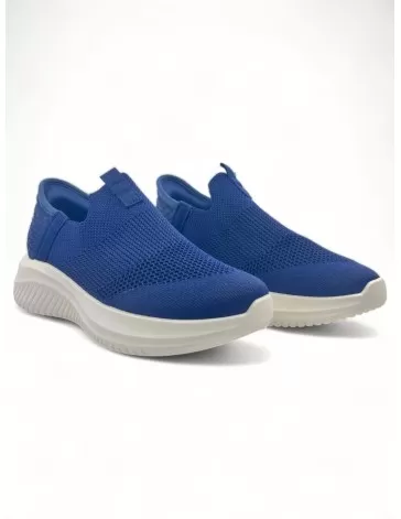 Deportiva elástica para mujer en color marino, Cómoda - Timbos Zapatos