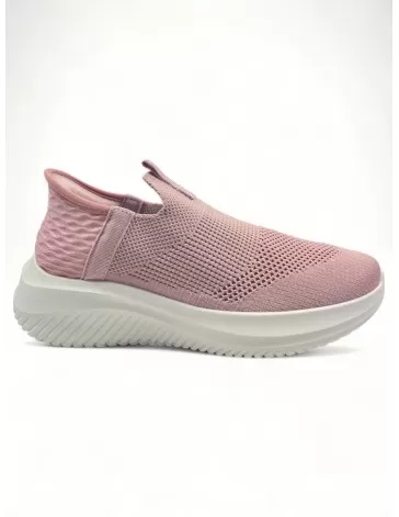 Deportiva elástica para mujer en color rosa, Cómoda - Timbos Zapatos