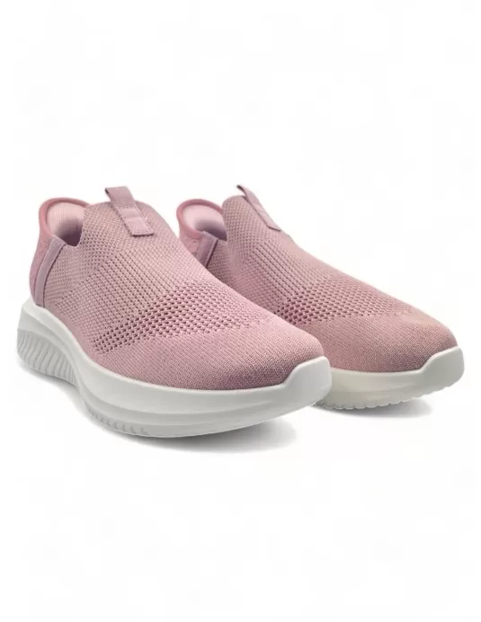 Deportiva elástica para mujer en color rosa, Cómoda - Timbos Zapatos