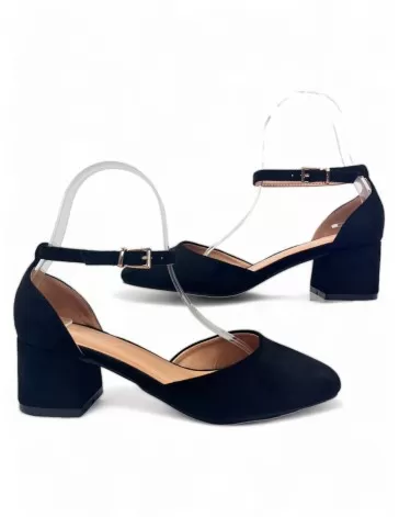 Sandalia de tacón de vestir color negro - Timbos Zapatos