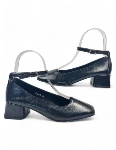 Salón tacón mujer negro - Timbos zapatos