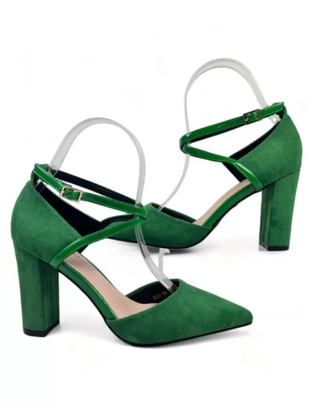 Sandalias vestir para mujer color verde - Timbos zapatos