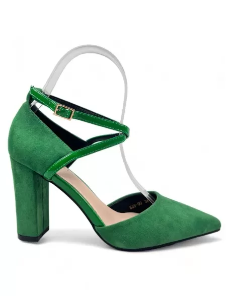 Sandalias vestir para mujer color verde - Timbos zapatos